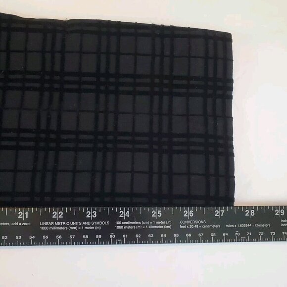 SOFT SURROUNDINGS‎ Pull On Pants Small Velvet Plaid Elspeth Straight Leg Black - Picture 8 of 12